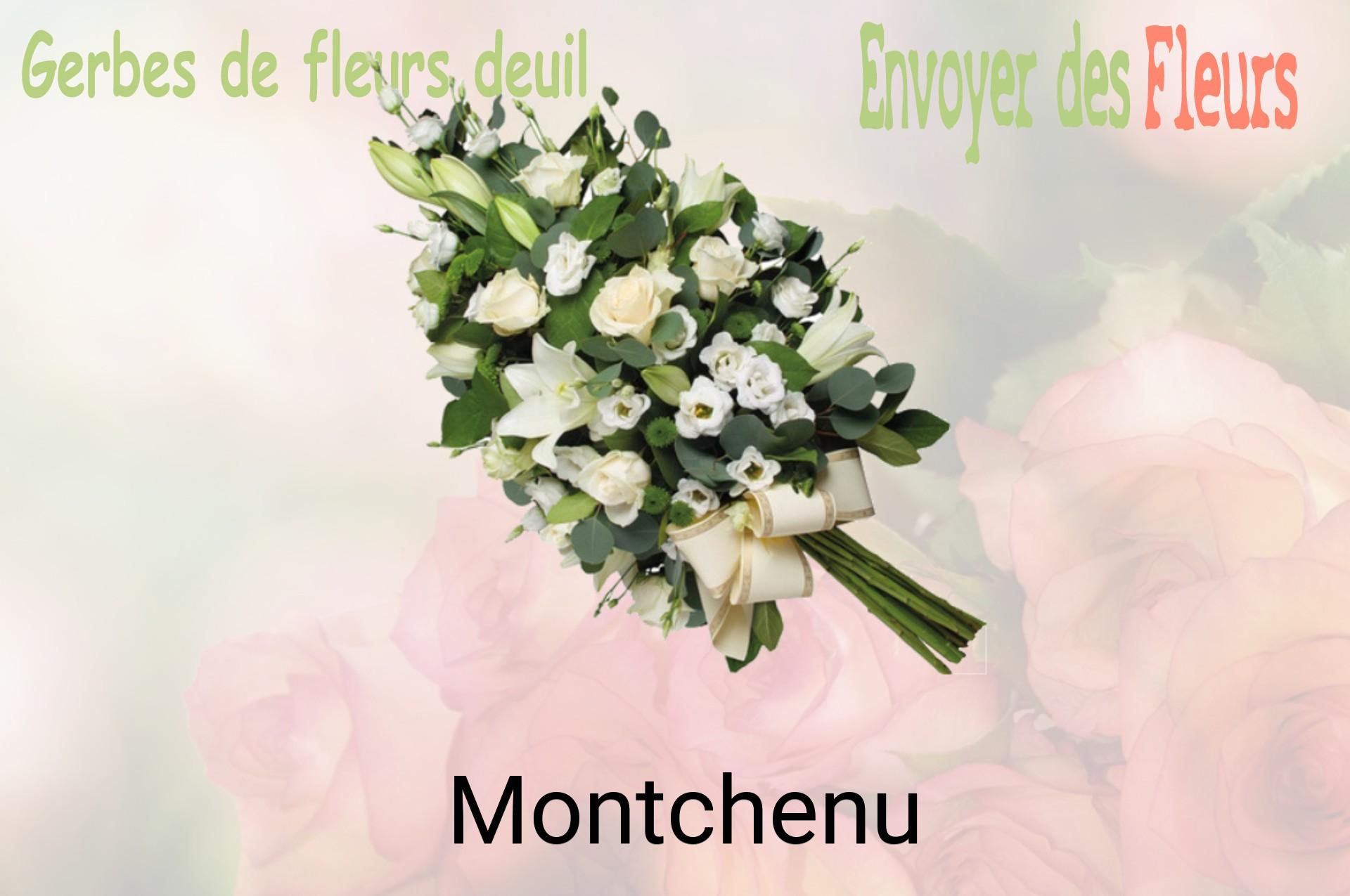 Gerbe de fleurs de deuil livrée à Montchenu
